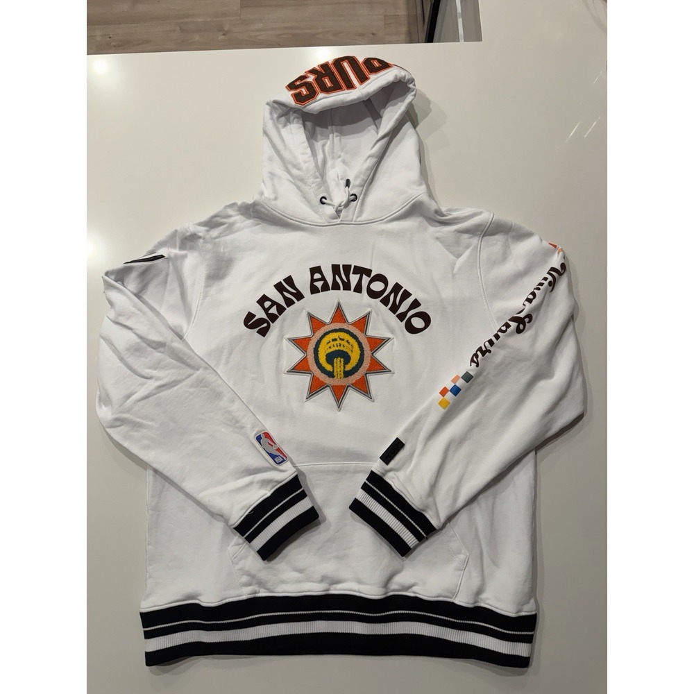 Pro Standard NBA San Antonio Spurs Fiesta Hoodie White Mens 2XL Basketball